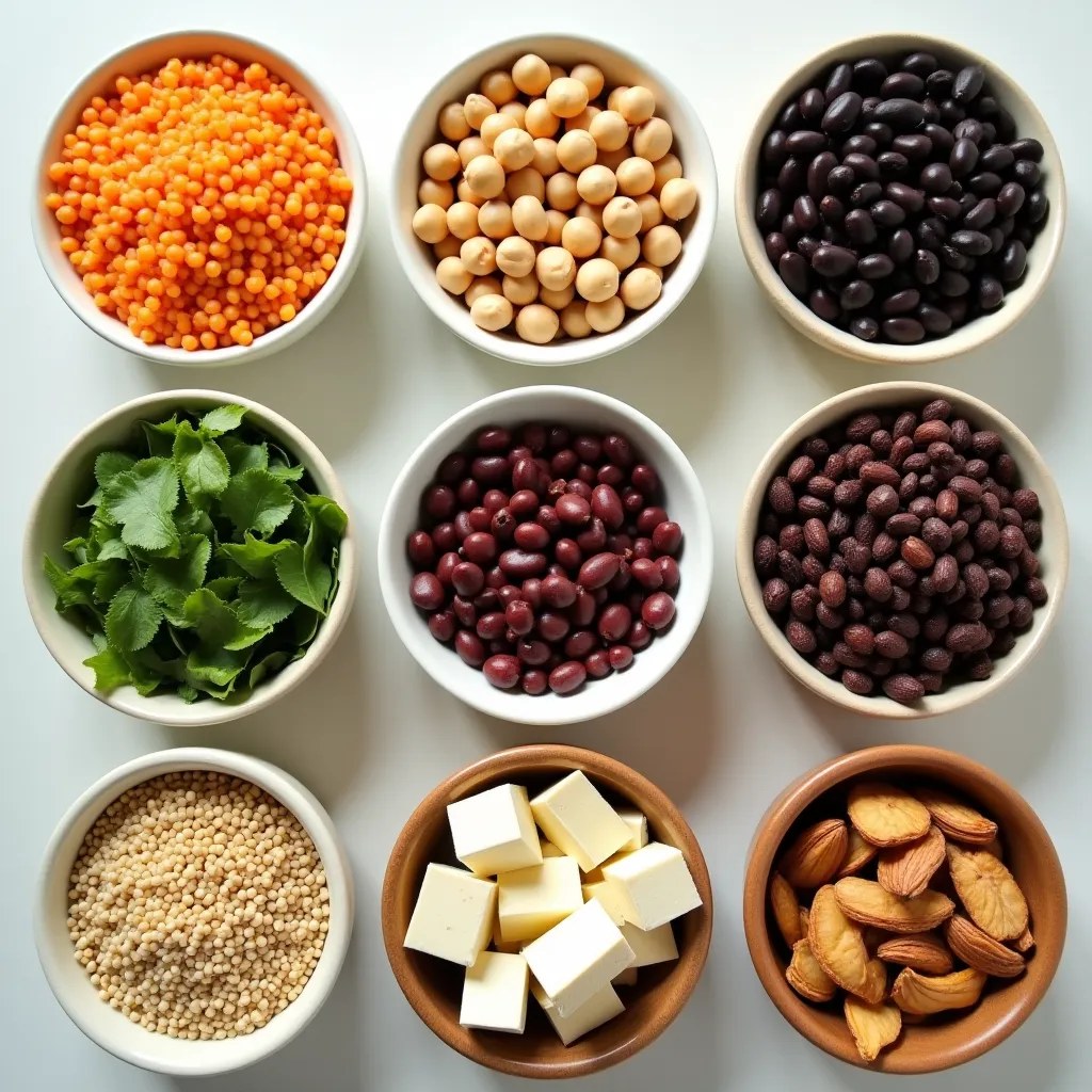 Diverses sources de protéines végétales